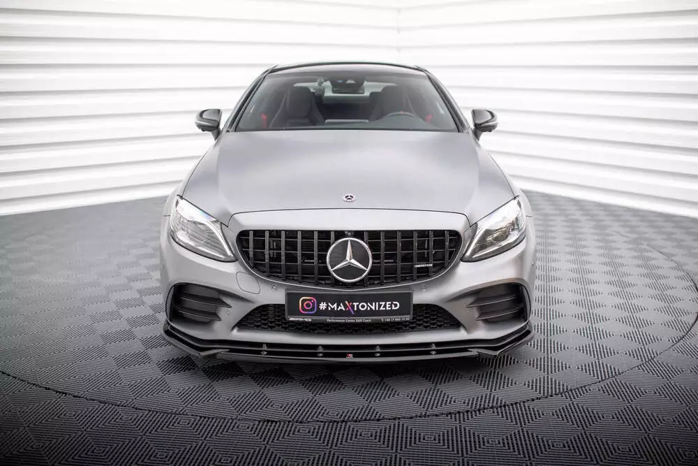 Front Splitter V.2 Mercedes-amg C43 Coupe / Cabrio / Sedan / Estate C205 / A205 / W205 / S205 Facelift - Image 2
