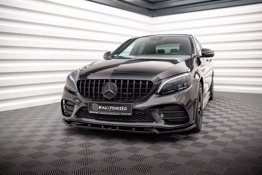Front Splitter V.2 Mercedes-benz C Amg Line Sedan / Coupe / Estate W205 / C205 / S205 Facelift