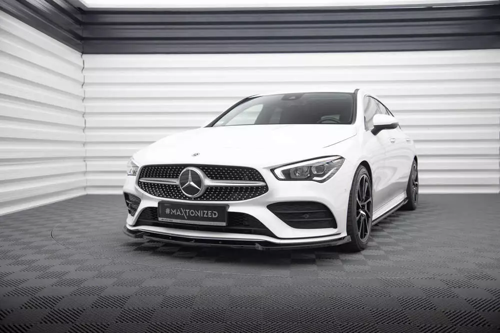 Front Splitter V.2 Mercedes-benz Cla A35 Amg / Amg-line C118