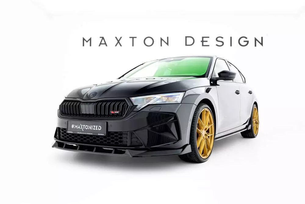 Front Splitter V.2 Skoda Octavia Rs Liftback / Combi Mk4 Facelift
