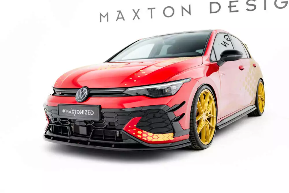 Front Splitter V.2 Volkswagen Golf Gti Clubsport Mk8 Facelift