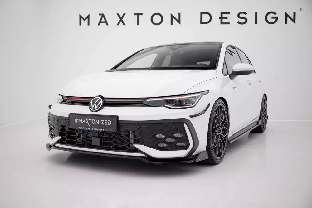 Front Splitter V.3 + Flaps Volkswagen Golf Gti / Gte / R-line Mk8 Facelift