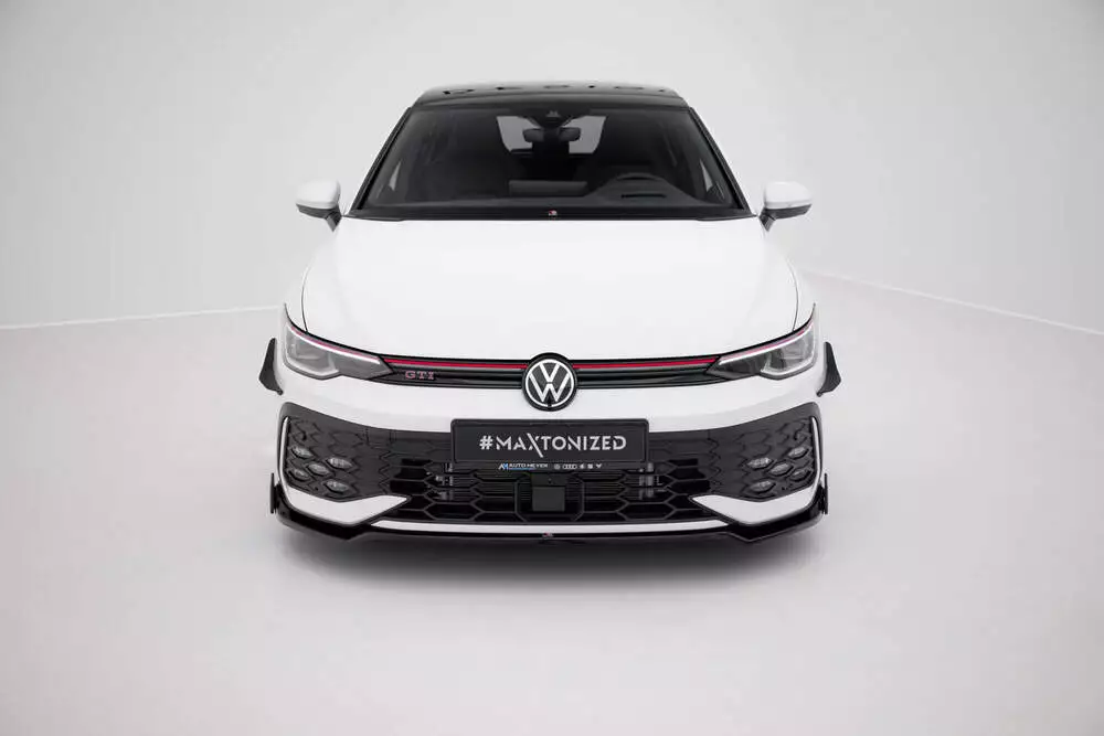Front Splitter V.3 + Flaps Volkswagen Golf Gti / Gte / R-line Mk8 Facelift - Image 2