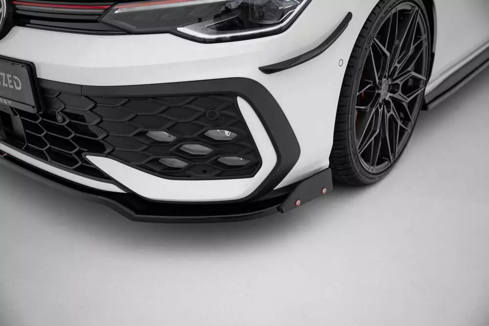 Front Splitter V.3 + Flaps Volkswagen Golf Gti / Gte / R-line Mk8 Facelift - Image 3