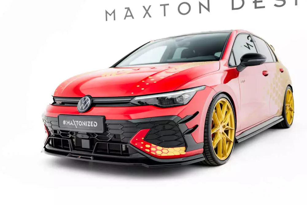 Front Splitter V.3 Volkswagen Golf Gti Clubsport Mk8 Facelift
