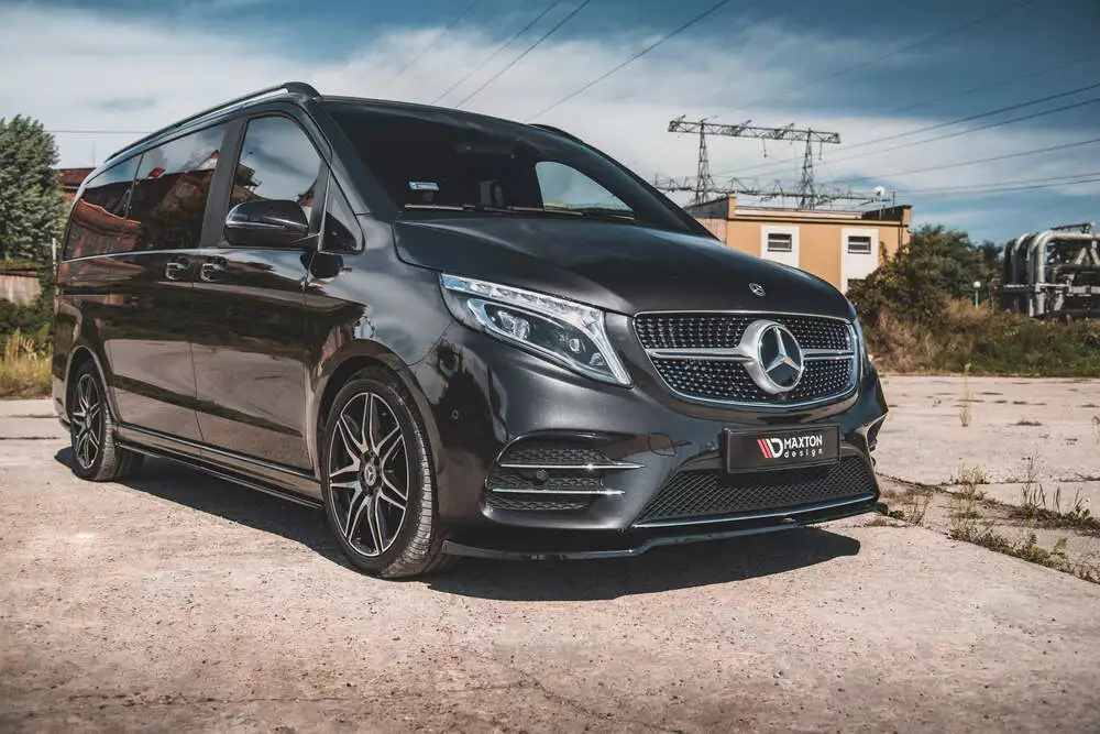 Front Splitter V.4 Mercedes-benz V-class Amg-line W447 - Image 4