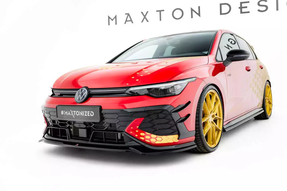 Front Splitter V.4 Volkswagen Golf Gti Clubsport Mk8 Facelift
