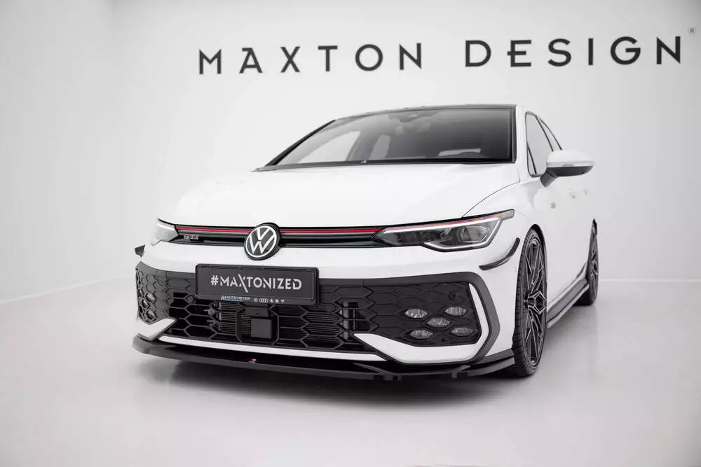 Front Splitter V.4 Volkswagen Golf Gti / Gte / R-line Mk8 Facelift