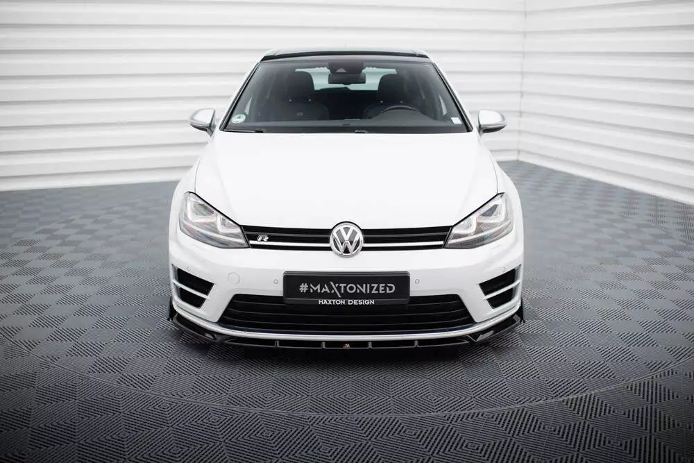 Front Splitter V.5 + Flaps Volkswagen Golf R / R-line Mk7 - Image 2