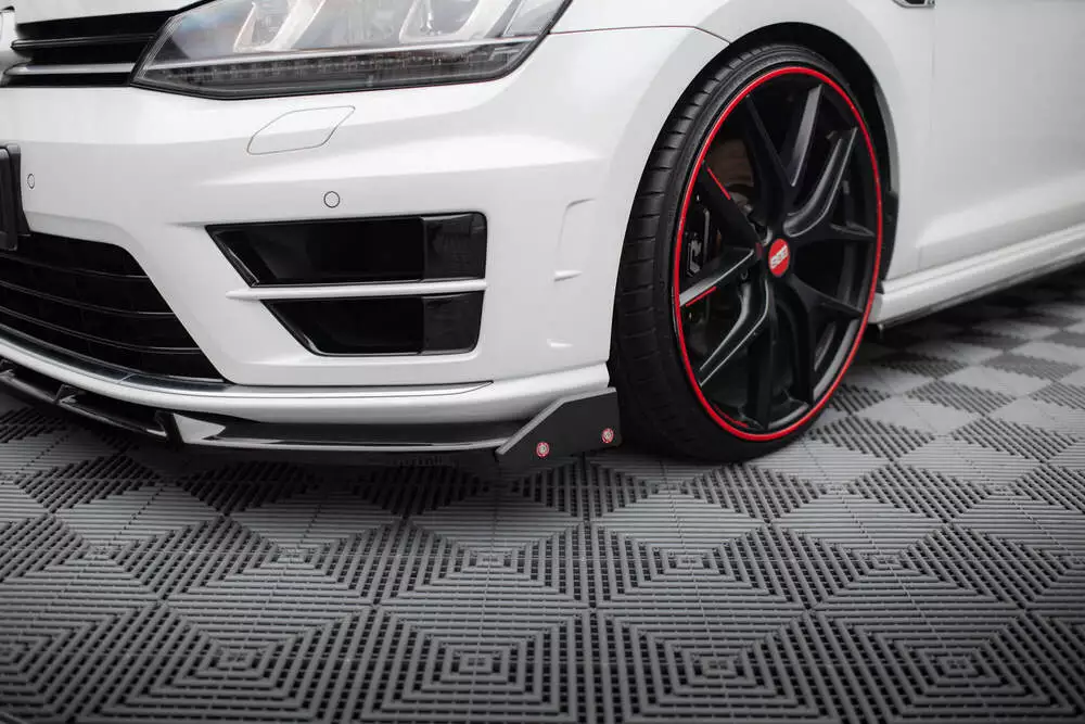 Front Splitter V.5 + Flaps Volkswagen Golf R / R-line Mk7 - Image 4