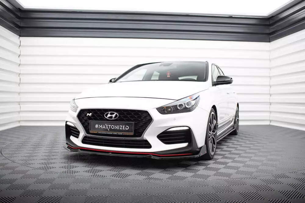 Front Splitter V.6 + Flaps Hyundai I30 N Mk3 Hatchback/fastback