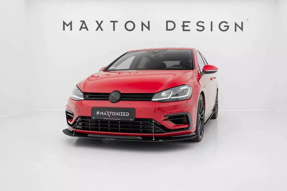 Hybrid Front Racing Splitter Vw Golf 7 R / R-line Facelift