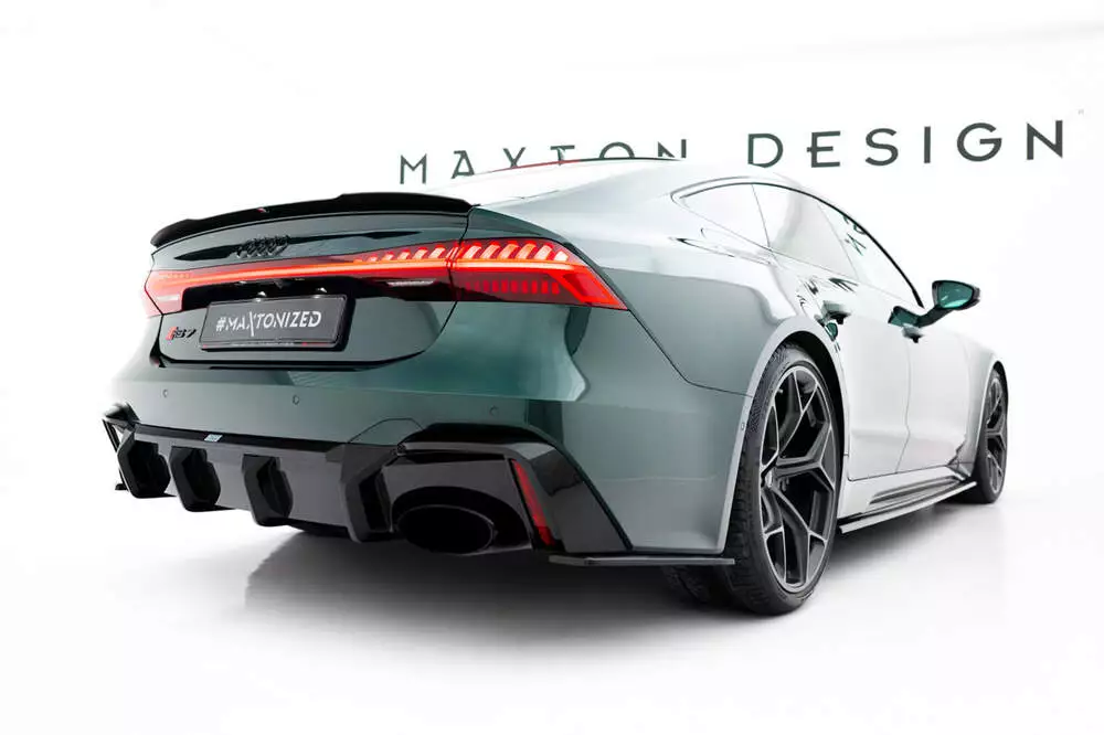 Prepreg Carbon Fiber Rear Diffuser Audi Rs7 C8 C8 (Version Without Towbar)