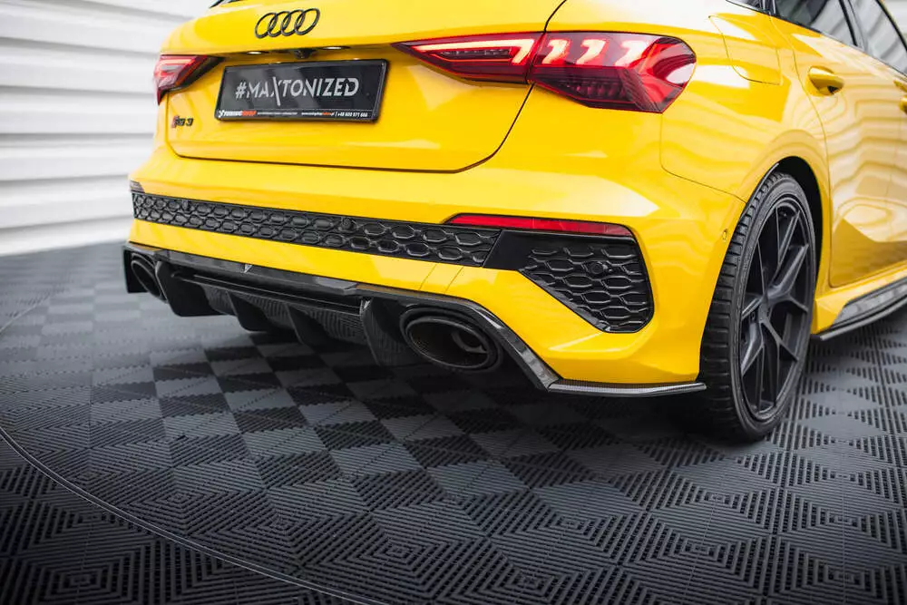 Prepreg Carbon Fiber Rear Side Splitters Audi Rs3 Sportback 8y