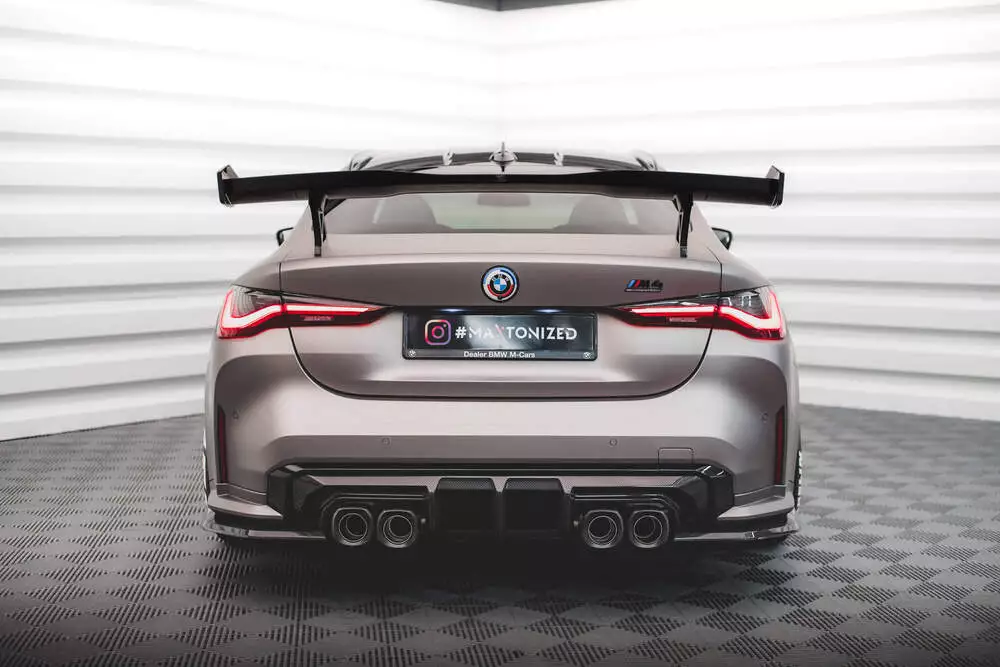 Prepreg Carbon Fiber Rear Side Splitters Bmw M4 G82 / G82 Facelift - Image 2
