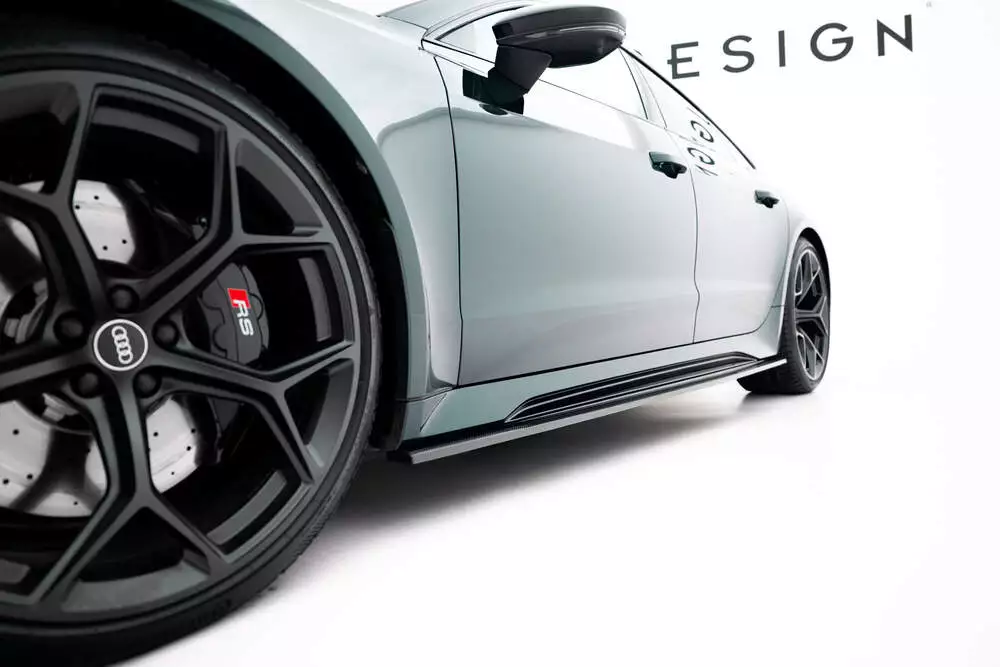 Prepreg Carbon Fiber Side Skirts Audi Rs7 C8 - Image 4