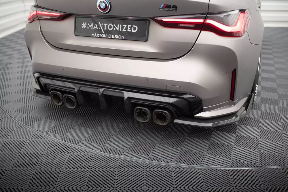Prepreg Carbon Rear Flaps Bmw M4 G82 / G82 Facelift - Image 3