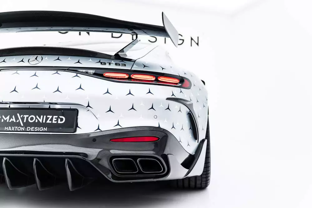 Prepreg Rear Bumper Carbon Canards Mercedes-amg Gt 63 / 55 / 63 S E Performance C192 - Image 3