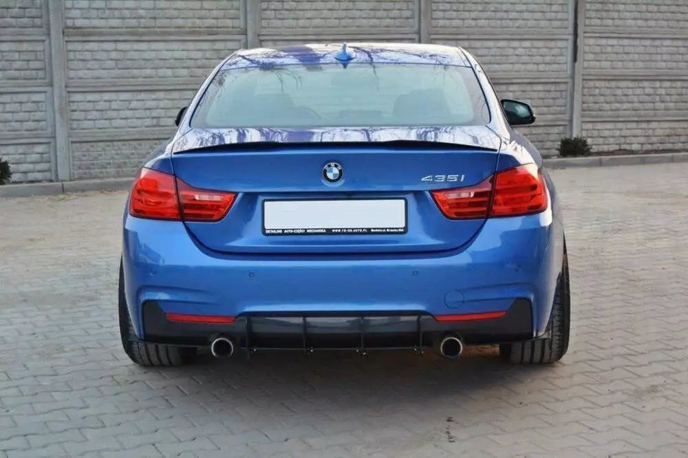 Rear Diffuser & Rear Side Splitters For Bmw 4 Coupe / Gran Coupe / Cabrio M-pack F32 / F36 / F33