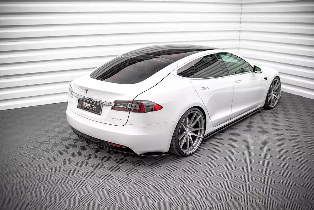 Rear Side Splitters Tesla Model S Facelift - Image 2