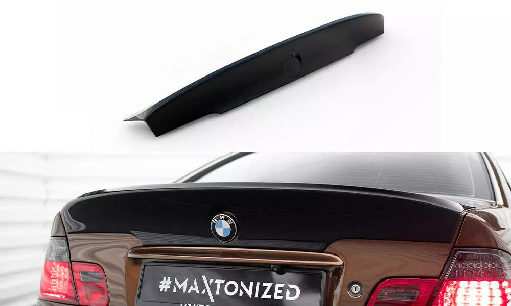 Rear Spoiler / Lid Extension Bmw 3 E46 Coupe < M3 Csl Look > (For Painting)