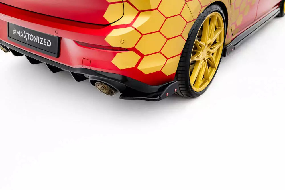 Rear Side Splitters V.1 + Flaps Volkswagen Golf Gti Clubsport Mk8 Facelift