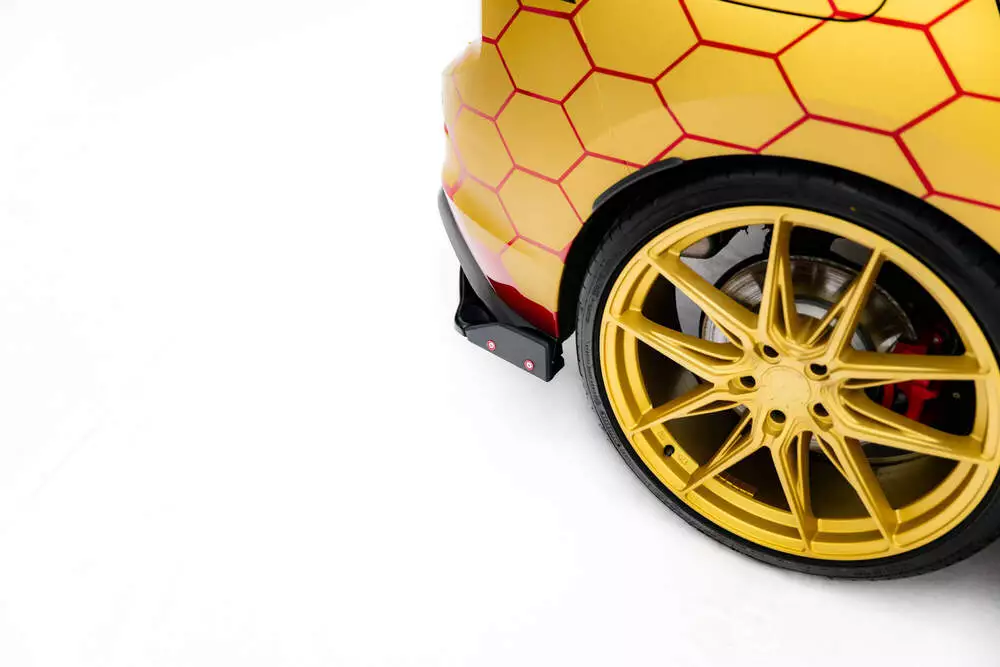 Rear Side Splitters V.1 + Flaps Volkswagen Golf Gti Clubsport Mk8 Facelift - Image 2
