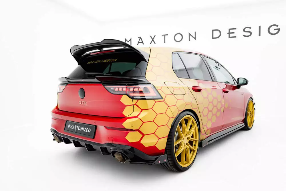 Rear Side Splitters V.1 + Flaps Volkswagen Golf Gti Clubsport Mk8 Facelift - Image 3