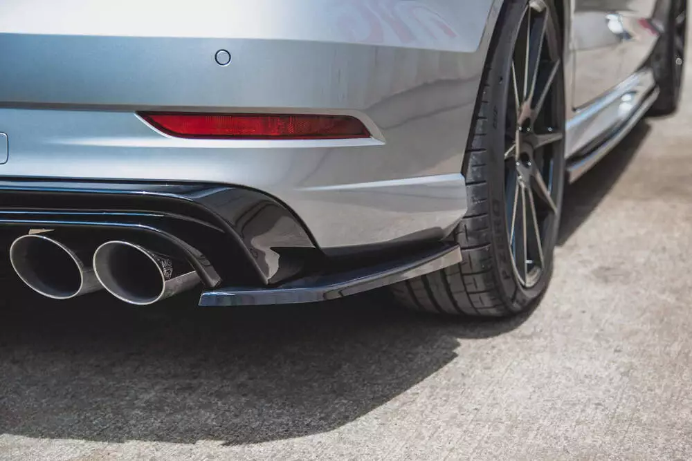 Rear Side Splitters V.2 Audi S3 Sedan 8v Facelift
