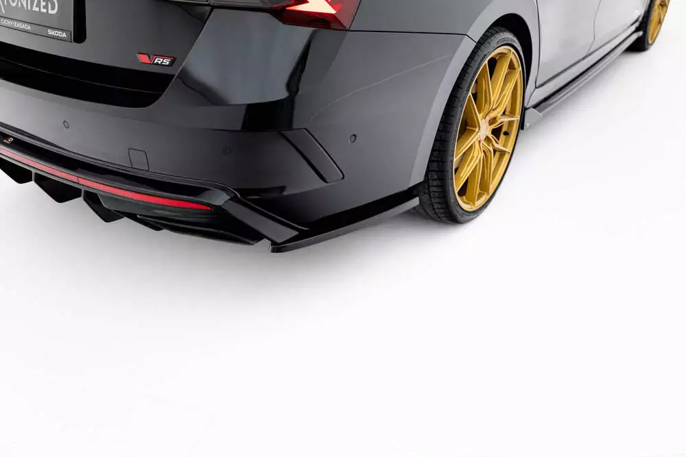 Rear Side Splitters V.3 Skoda Octavia Rs Liftback / Combi Mk4 Facelift