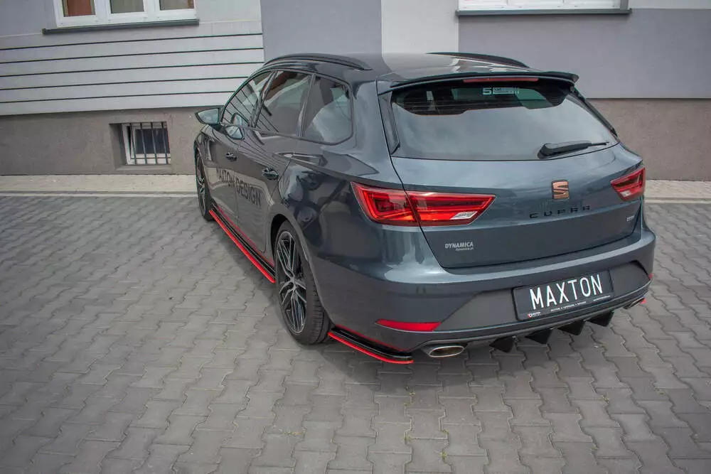 Rear Side Splitters V.4 Seat Leon Cupra Mk3 Fl Sportstourer - Image 2