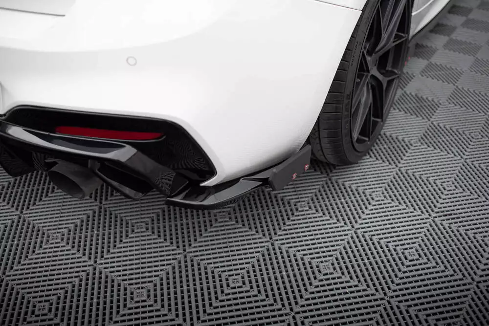 Rear Side Splitters V.5 + Flaps (For Rear Valance V.3) Bmw 1 M-pack / M140i F20 Facelift