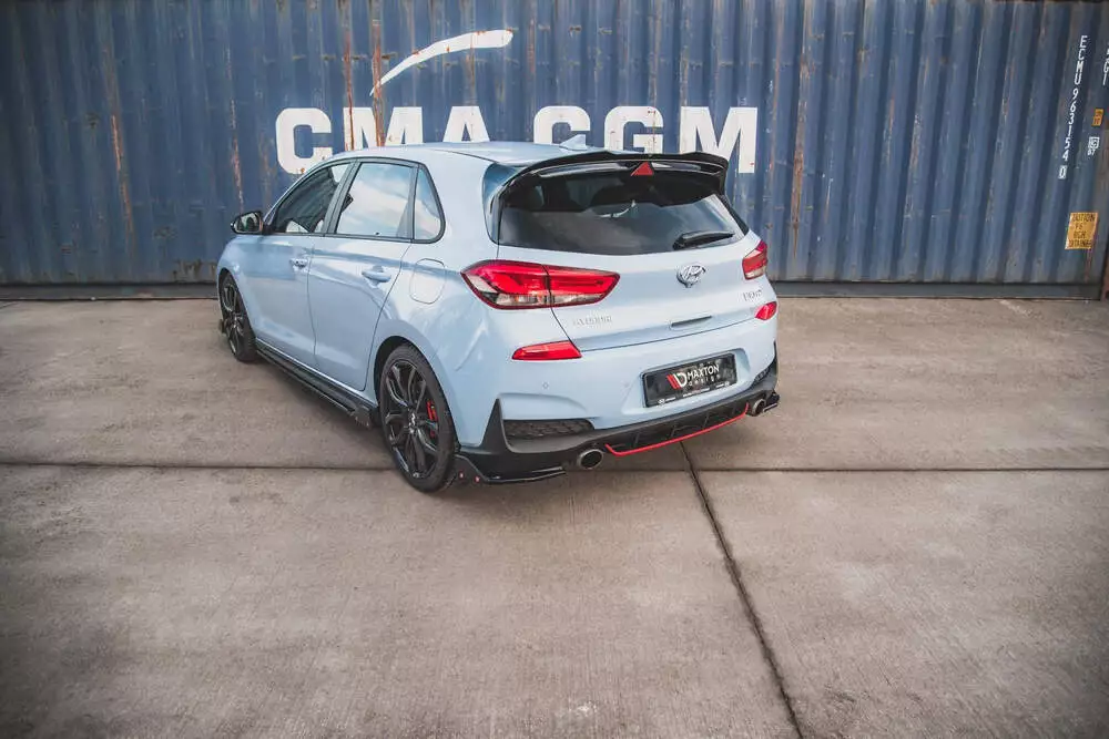 Rear Side Splitters V.6 + Flaps Hyundai I30 N Mk3 Hatchback - Image 2