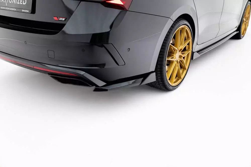 Rear Side Splitters V.6 Skoda Octavia Rs Liftback / Combi Mk4 / Mk4 Facelift