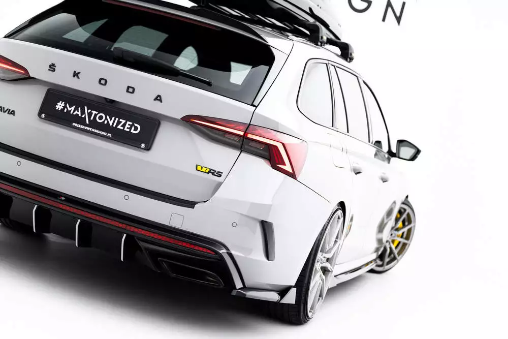 Rear Side Splitters V.8 Skoda Octavia Rs Liftback / Combi Mk4