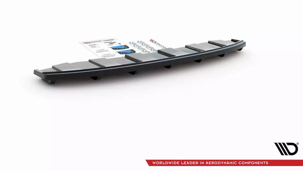 Rear Splitter Audi A6 C7 S-line Avant Exhaust 2x1 (With Vertical Bars)