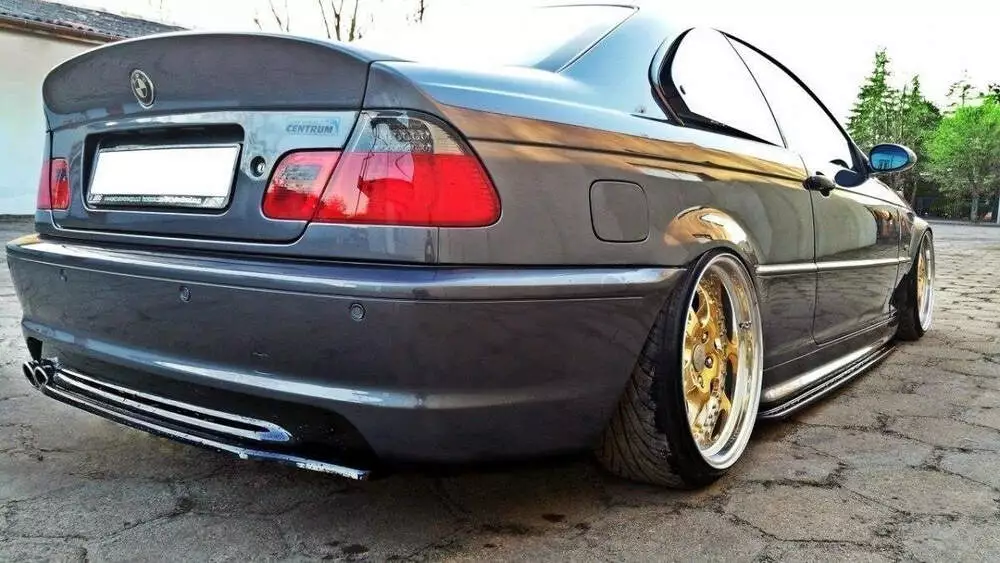 Rear Splitter Bmw 3 E46 Mpack Coupe (Without Vertical Bars)