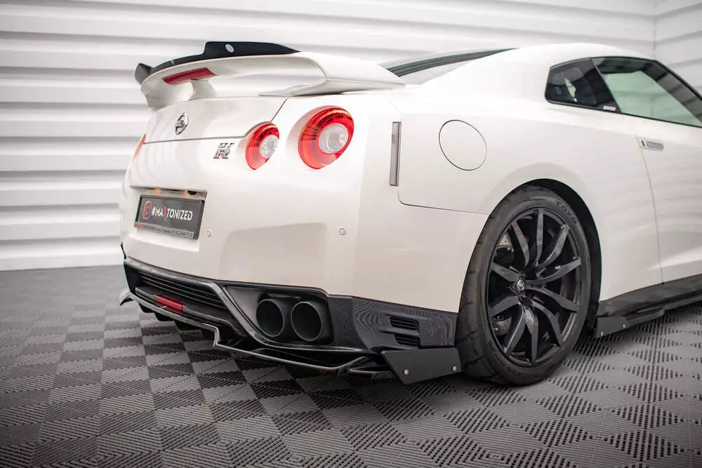 Rear Splitter + Flaps For Nissan Gtr R35 Facelift - Image 3