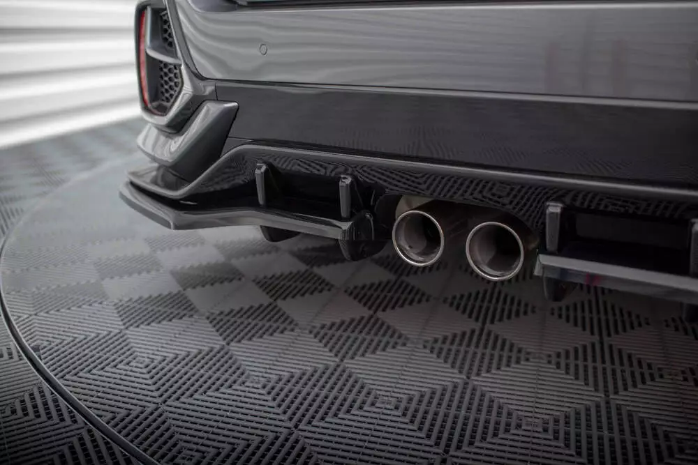 Rear Splitter V.1 (With Vertical Bars) + Flaps Honda Civic Sport Mk 10 Facelift - Image 4