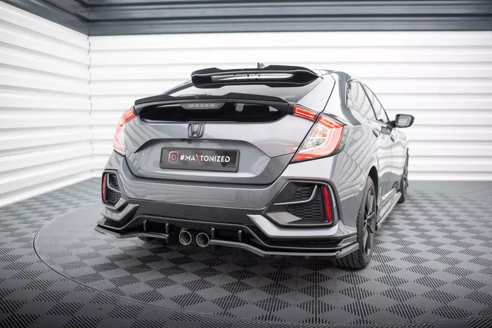 Rear Splitter V.1 (With Vertical Bars) Honda Civic Sport Mk 10 Facelift