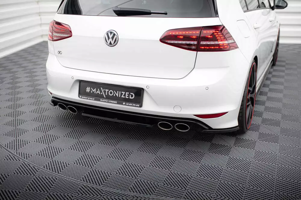 Rear Splitter Vw Golf Vii R (With Vertical Bars)