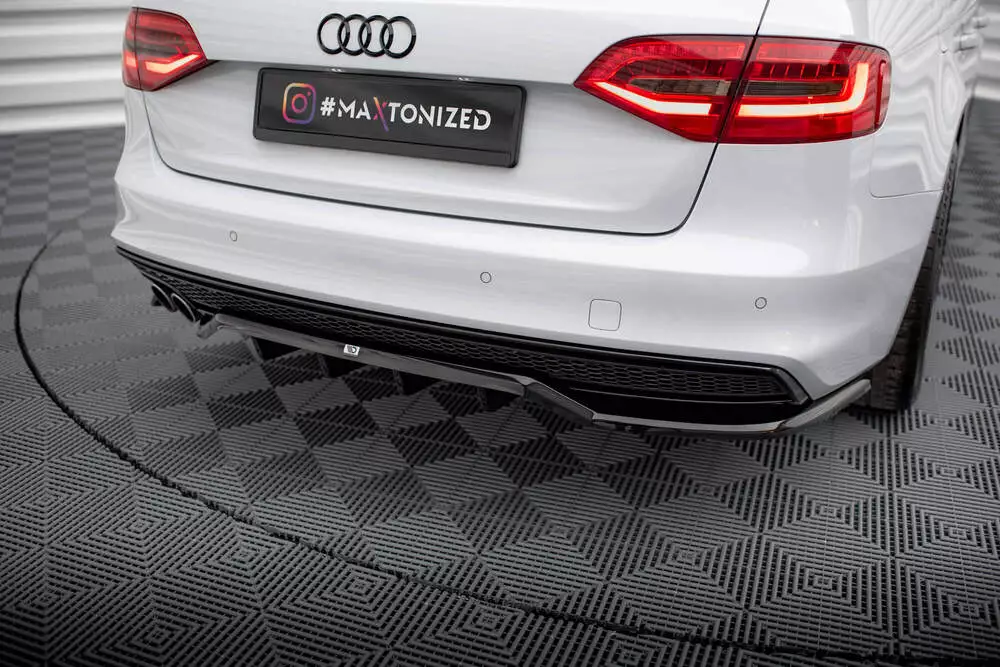 Rear Splitter (With Vertical Bars) Audi A4 Competition B8 Facelift