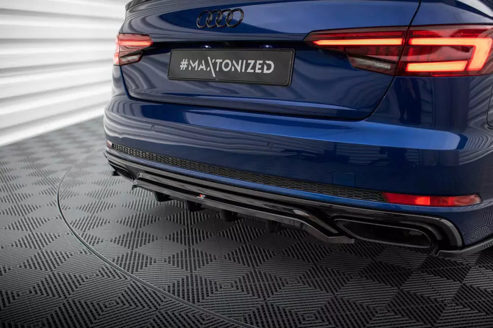 Rear Splitter (With Vertical Bars) Audi A4 Competition B9