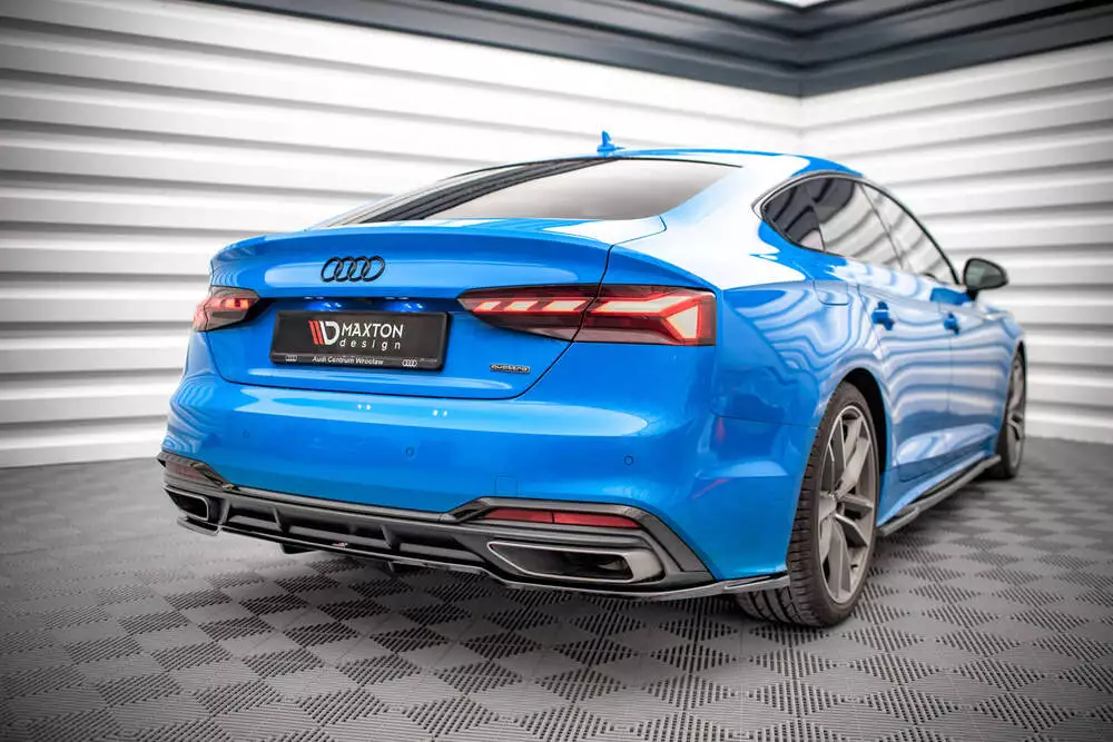 Rear Splitter (With Vertical Bars) Audi A5 S-line F5 Facelift