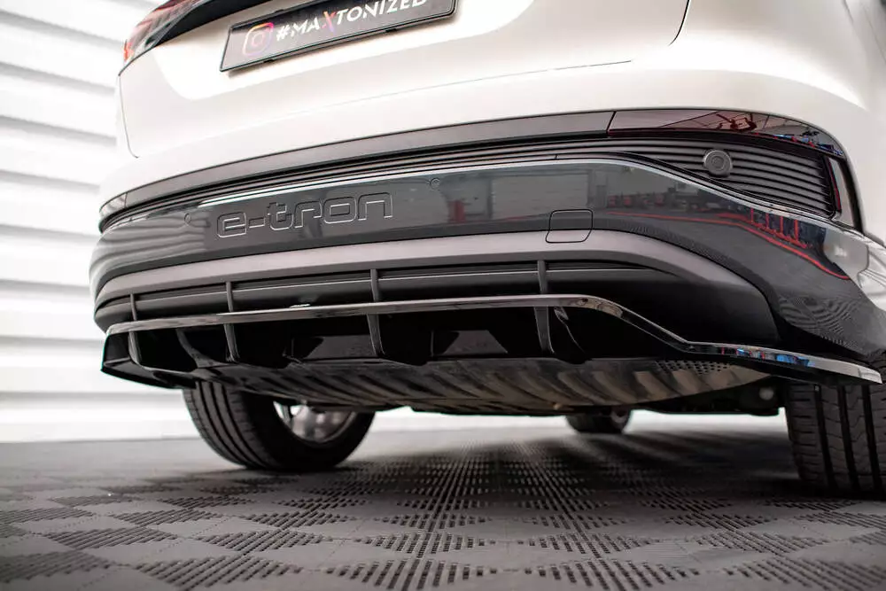 Rear Splitter (With Vertical Bars) Audi Q4 E-tron Sportback S-line Mk1