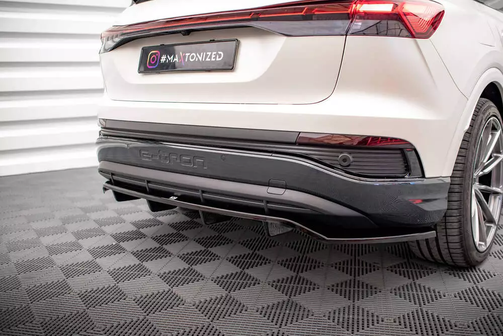 Rear Splitter (With Vertical Bars) Audi Q4 E-tron Sportback S-line Mk1 - Image 5