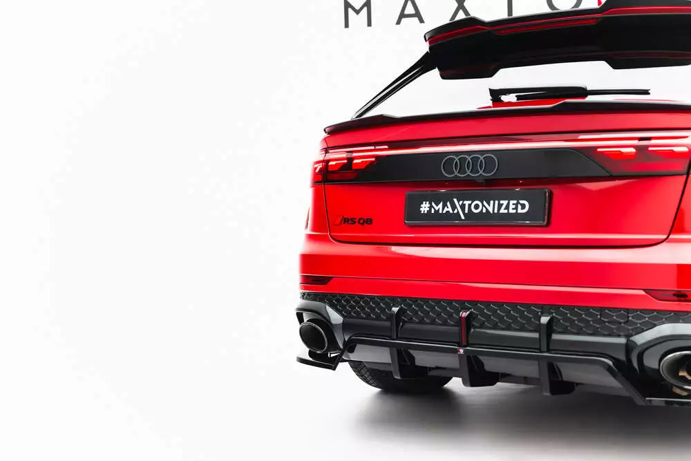 Rear Splitter (With Vertical Bars) Audi Rsq8 Mk1 Facelift - Image 4