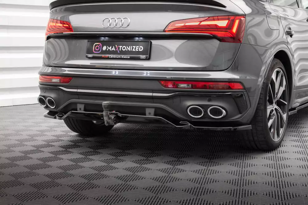 Rear Splitter (With Vertical Bars) Audi Sq5 / Q5 S-line Sportback Mk2 Facelift
