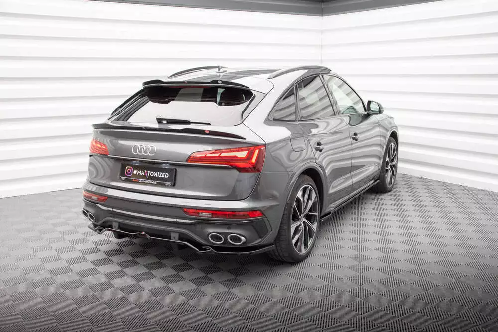 Rear Splitter (With Vertical Bars) Audi Sq5 / Q5 S-line Sportback Mk2 Facelift - Image 2