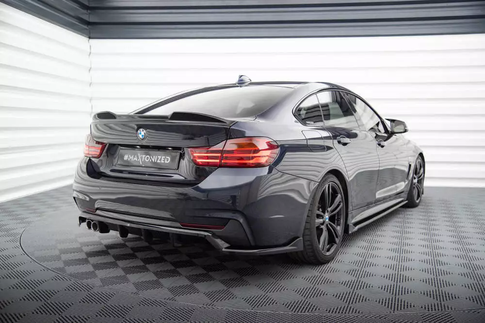 Rear Splitter (With Vertical Bars) Bmw 4 Coupe / Gran Coupe / Cabrio M-pack F32 / F36 / F33